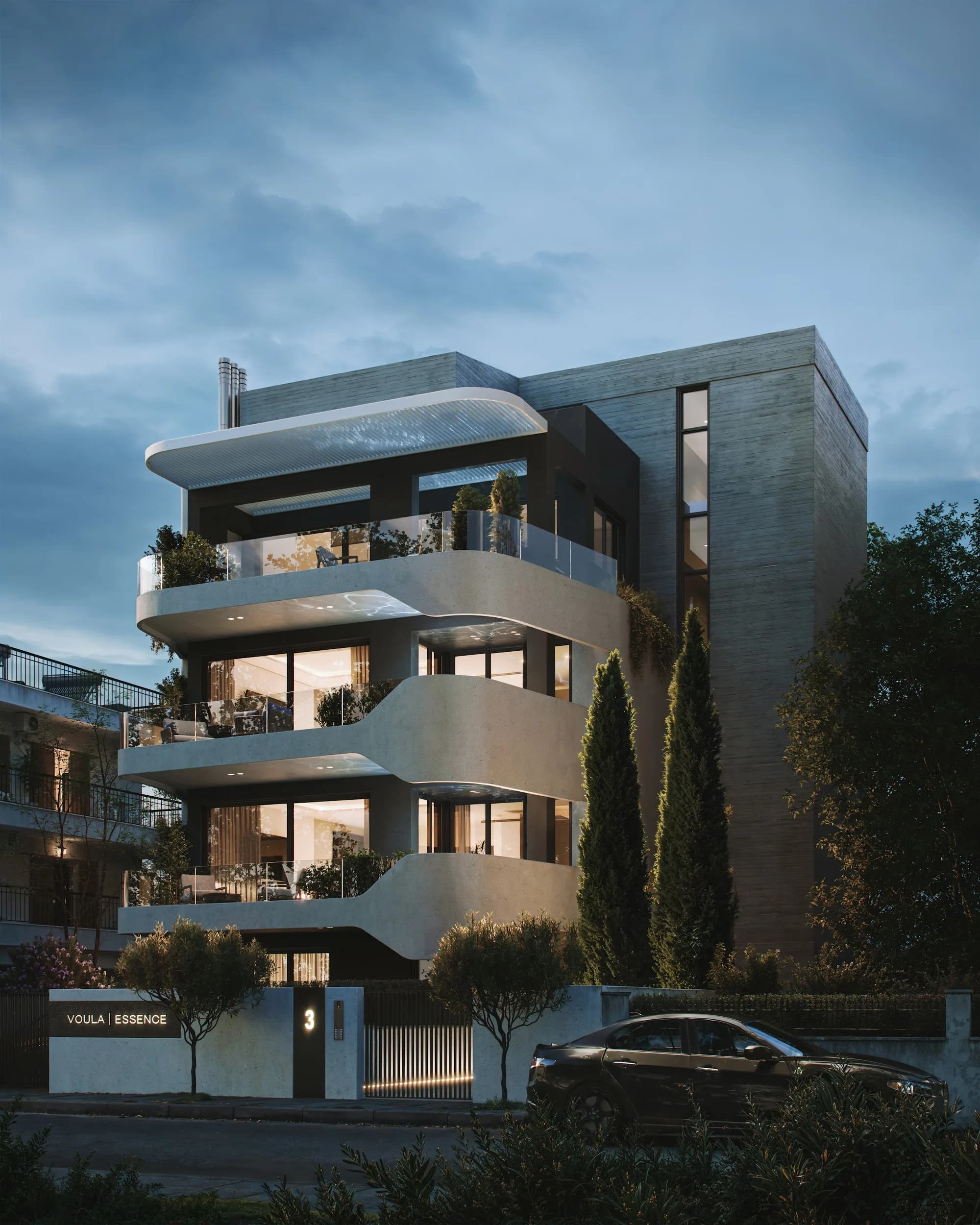 Voula Essence, Exterior