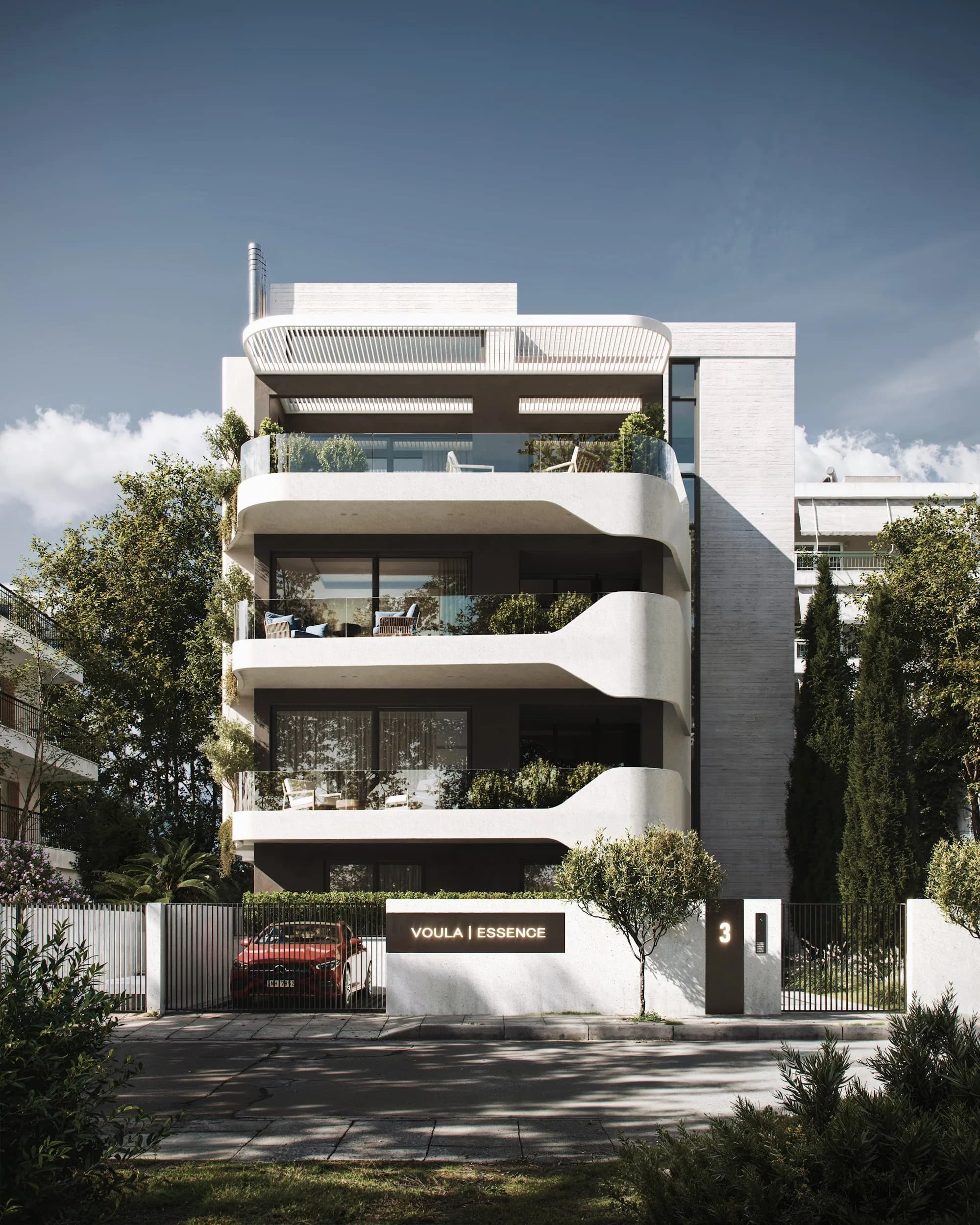 Voula Essence, Exterior