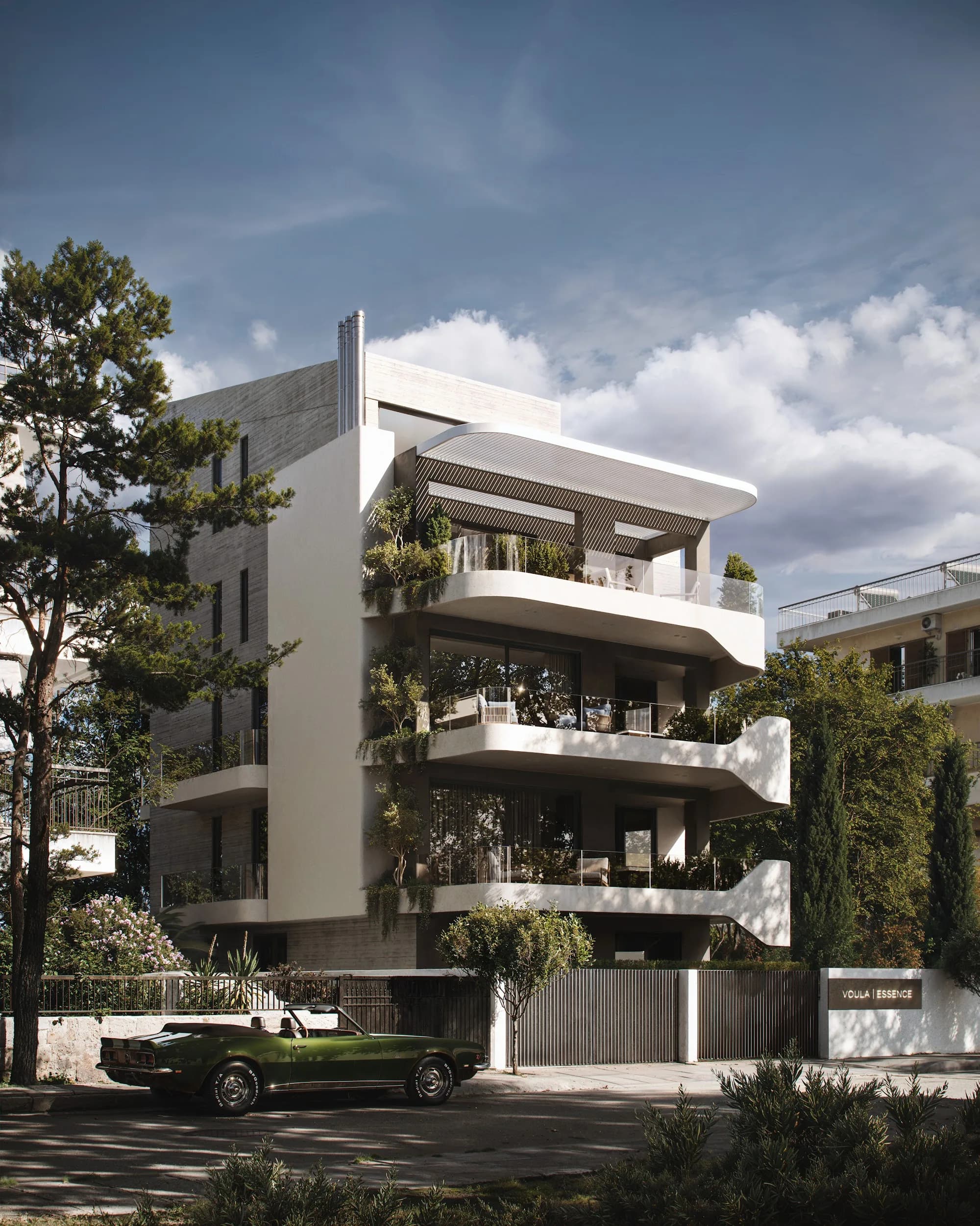 Voula Essence, Exterior