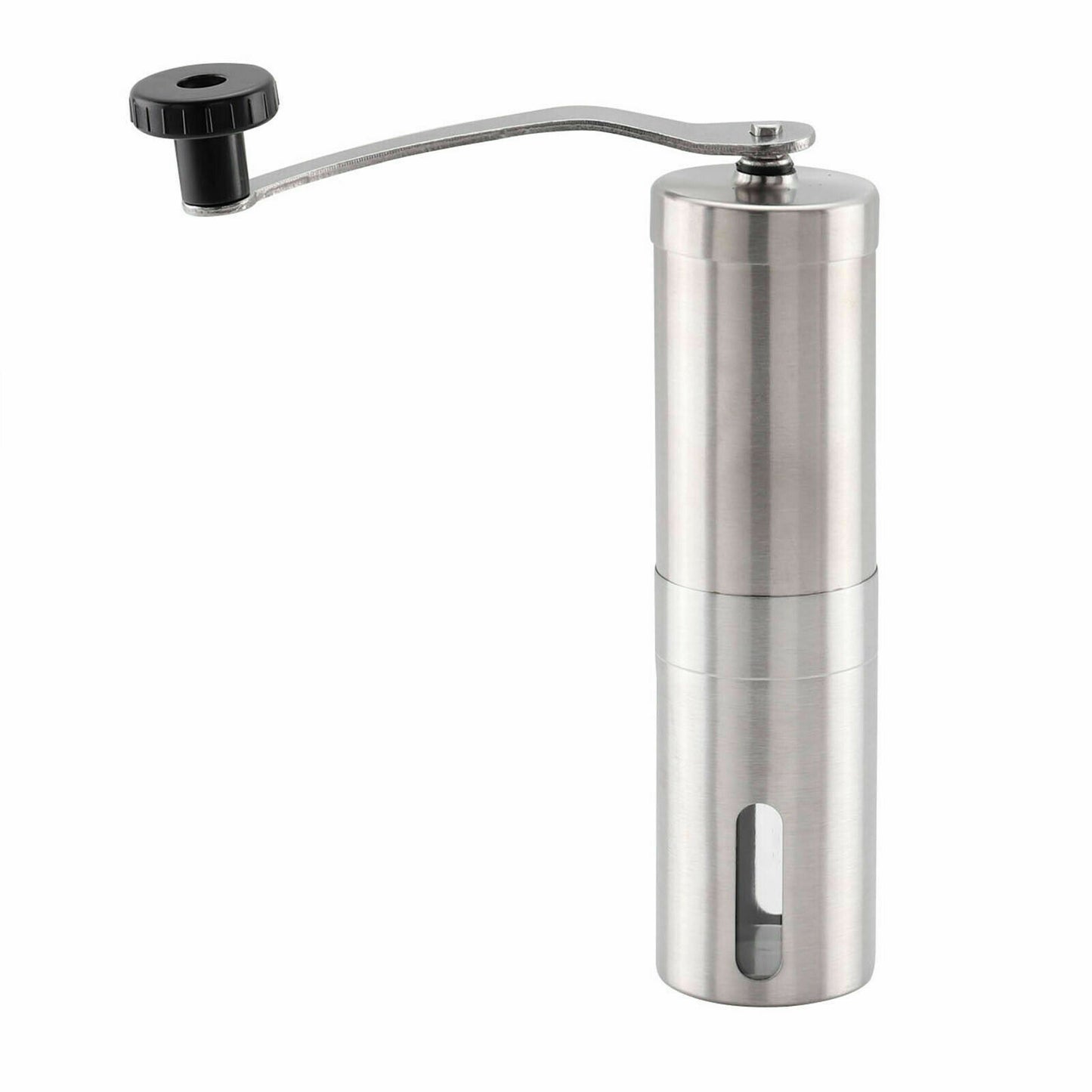 Home Portable Manual Coffee Grinder Stainless Steel with Ceramic Burr Bean Mill