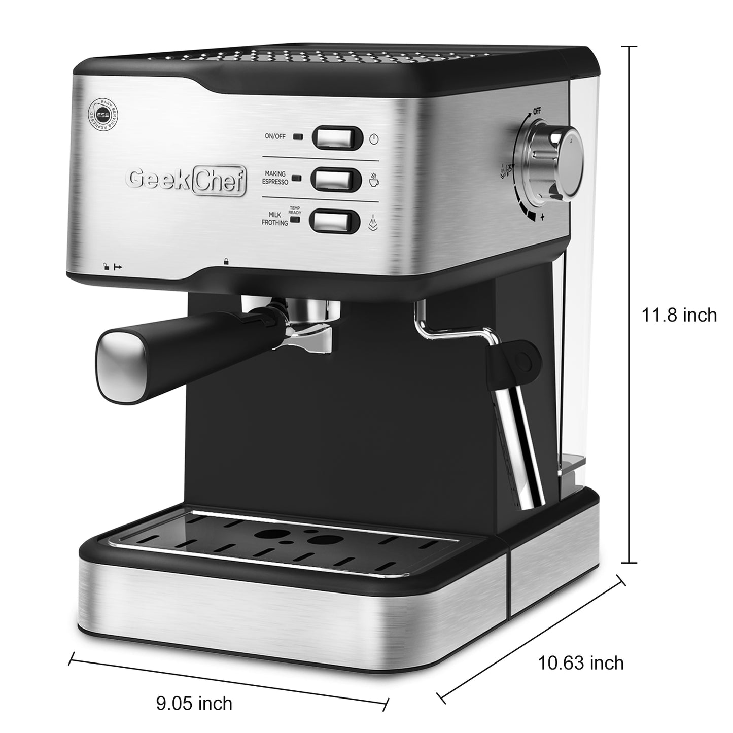 Geek Chef Espresso Machine, Cappuccino Latte Maker 20 Bar Coffee machine